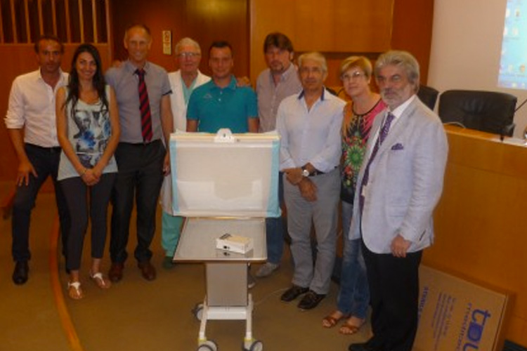Un macchinario per il dipartimento Cardiotoracico dell'ospedale di Udine